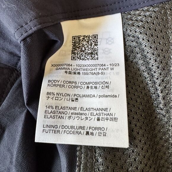 ARC'TERYX GAMMA PANTS - WOMEN'S - SIZE: WOMEN 8 SHORT - BLACK SAPPHIRE - Picture 10 of 14